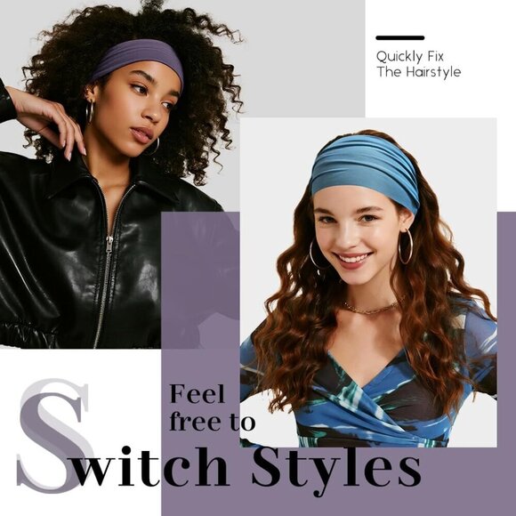 Wide Fabric Headbands for Women Non Slip Comfortable Hair Accessories main image 6